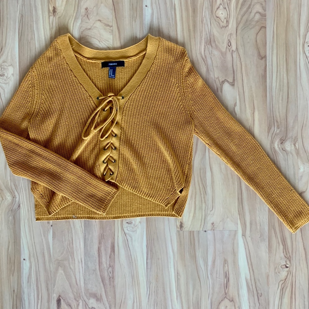Knit Tie Sweater